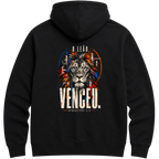 Moletom Hoodie Presença — Hoodie Essential unissex, estampa frente e/ou costas, visual 4 de 6