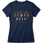 Baby Look Tudo no Tempo Dele — Eclesiastes 3:11 — Baby Look Classic feminina, estampa costas, visual 2 de 8
