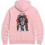 Moletom Hoodie Presença — Hoodie Essential unissex, estampa frente e/ou costas, visual 6 de 6