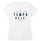 Baby Look Tudo no Tempo Dele — Eclesiastes 3:11 — Baby Look Classic feminina, estampa costas, visual 6 de 8