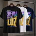 Camiseta Regular Das Trevas para a Luz — 1 Pedro 2:9 — Regular Essential unissex, visual 4 de 4
