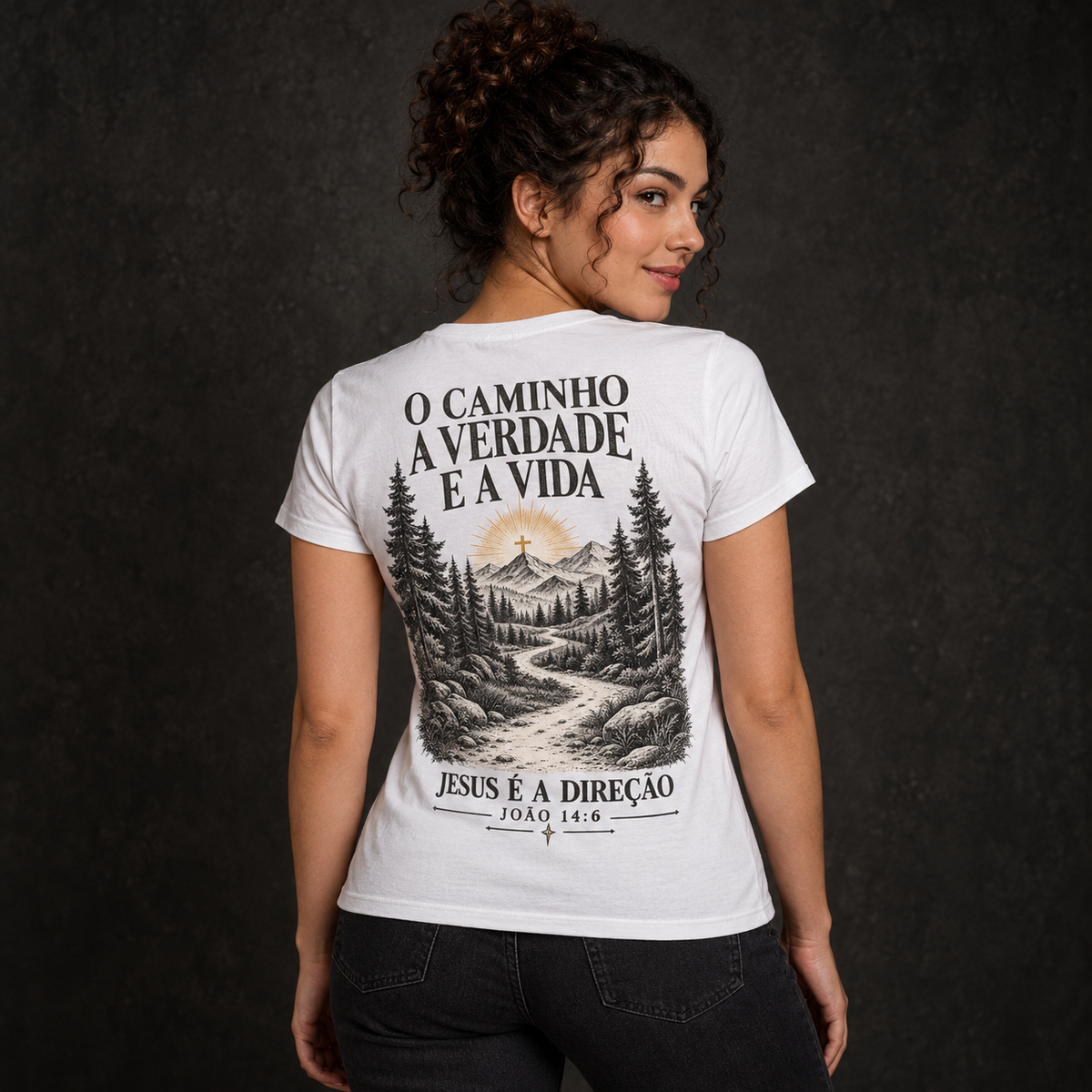 Baby Look cristã O Caminho, a Verdade e a Vida — João 14:6