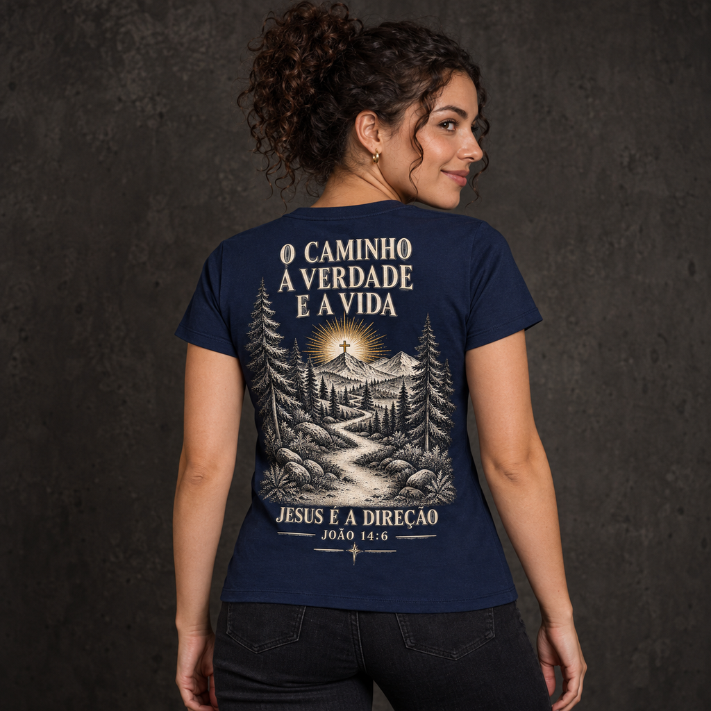 Baby Look cristã O Caminho, a Verdade e a Vida — João 14:6