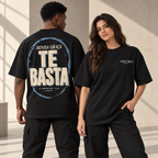 Camiseta Oversized Minha Graça Te Basta — Oversized Cotton unissex, visual 1 de 3