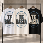 Camiseta Oversized Minha Graça Te Basta — Oversized Cotton unissex, visual 3 de 3