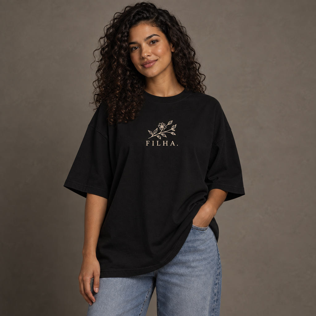 Camiseta Oversized Amada e Escolhida
