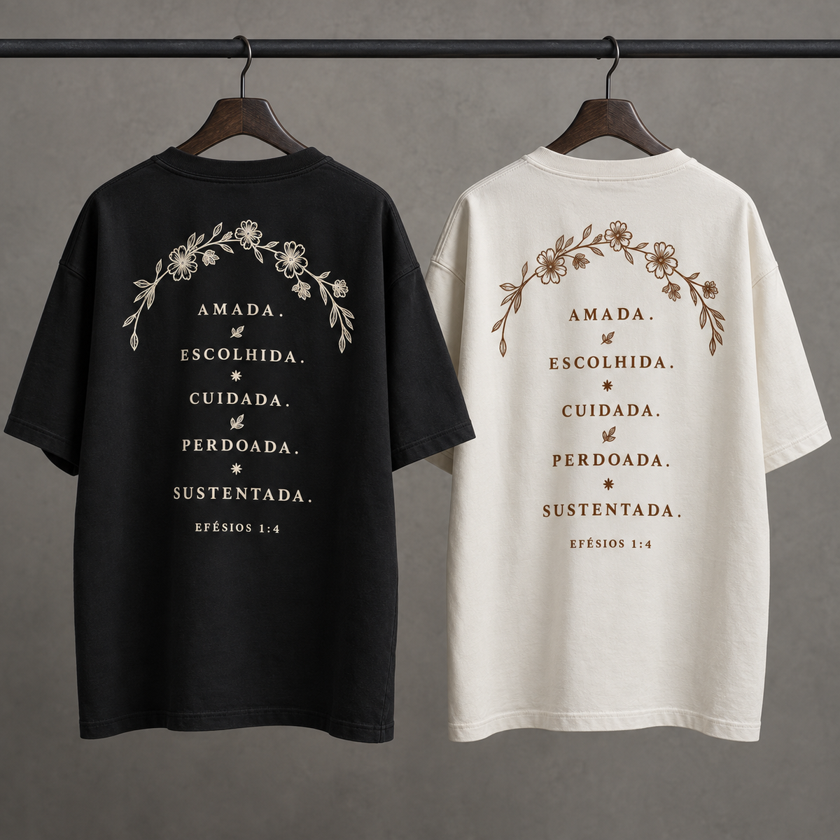 Camiseta Oversized Amada e Escolhida