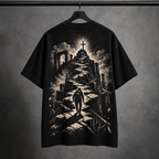 Camiseta Oversized Caminho da Cruz — Oversized Cotton unissex, visual 4 de 4