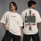 Camiseta Oversized O Caminho, a Verdade e a Vida — João 14:6 — Oversized Cotton unissex, visual 2 de 3