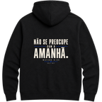 Moletom Hoodie Caminhe com Convicção — Hoodie Essential unissex, estampa frente e/ou costas, visual 4 de 6