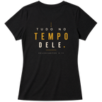 Baby Look Tudo no Tempo Dele — Eclesiastes 3:11 — Baby Look Classic feminina, estampa costas, visual 8 de 8