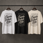 Camiseta Oversized O Caminho, a Verdade e a Vida — João 14:6 — Oversized Cotton unissex, visual 3 de 3