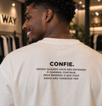 Camiseta Oversized Confie — Oversized Cotton unissex, visual 2 de 3