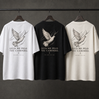 Camiseta Oversized Guia-me pelo Teu Caminho nas cores Branca, Preta e Off-White