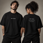 Camiseta Oversized Não Temas — Isaías 41:10 — Oversized Cotton unissex, visual 2 de 4