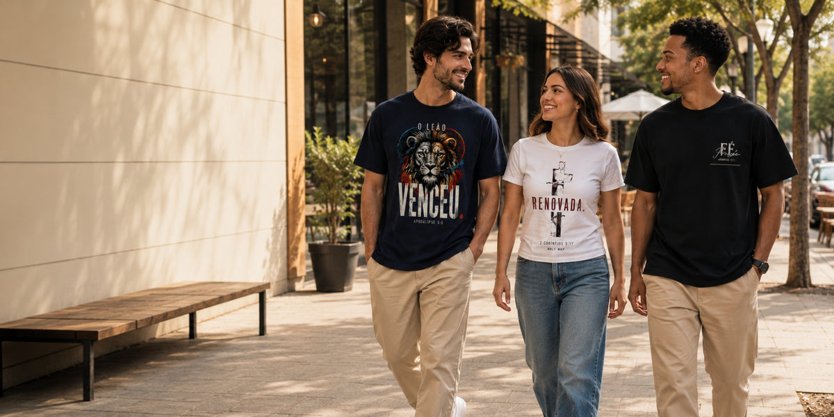 Coleção de camisetas Regulares da HOLY WAY — versão desktop