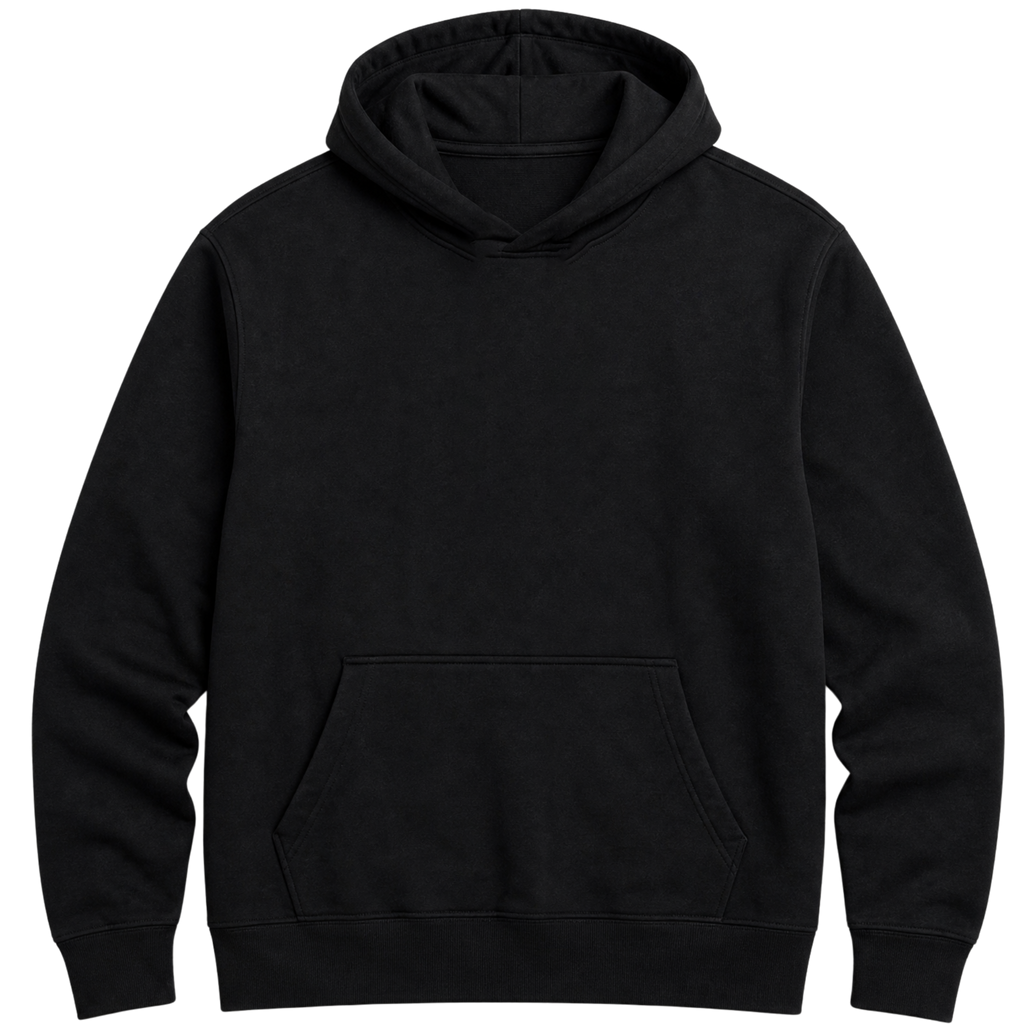 Moletom Hoodie Convicção — Hoodie Essential unissex, estampa frente e/ou costas, visual 2 de 3
